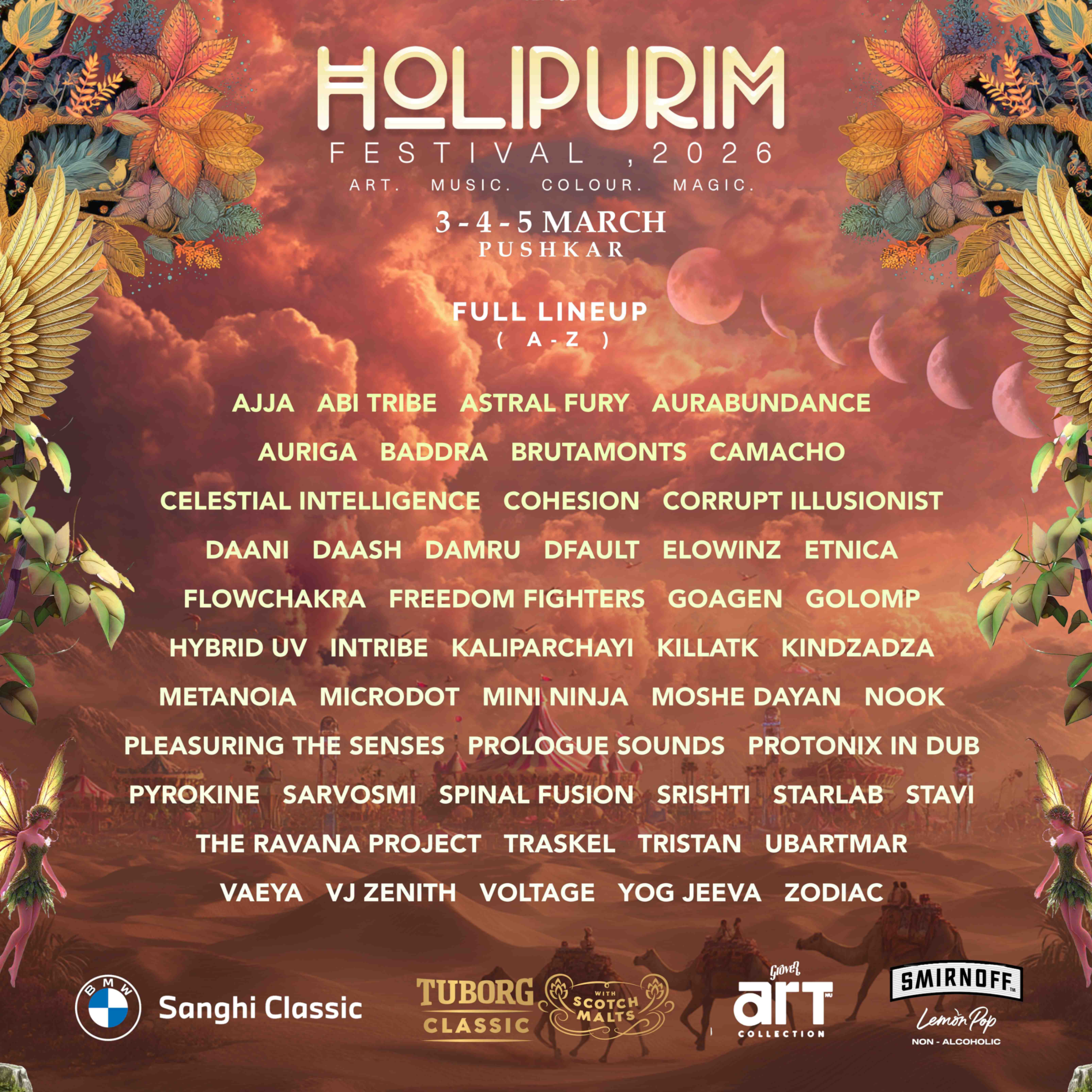 HOLIPURIM FESTIVAL 2026 in Pushkar on Tue Mar 03 - Thu Mar 05, 06:00 PM 